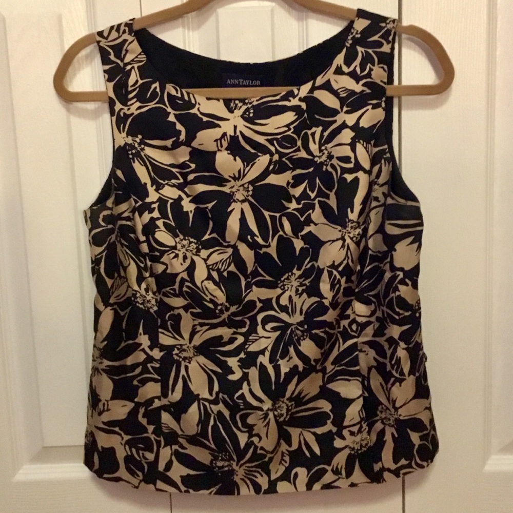 Silk Floral Tank Top